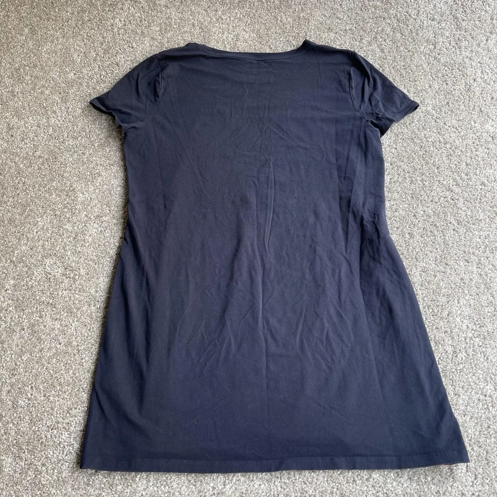Tommy Hilfiger Dress Womens XL Navy Blue Short Sleeve Crew Neck T Shirt Logo